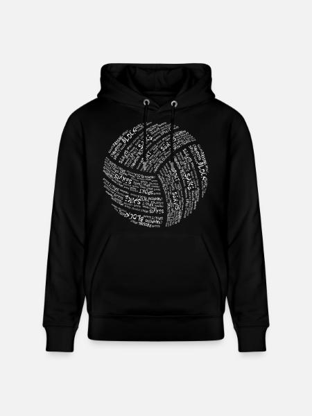 Volleyball - Stanley/Stella CRUISER Unisex Organic Hoodie - black