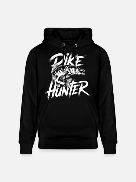 Pike Fishing - Stanley/Stella CRUISER Unisex Organic Hoodie - black