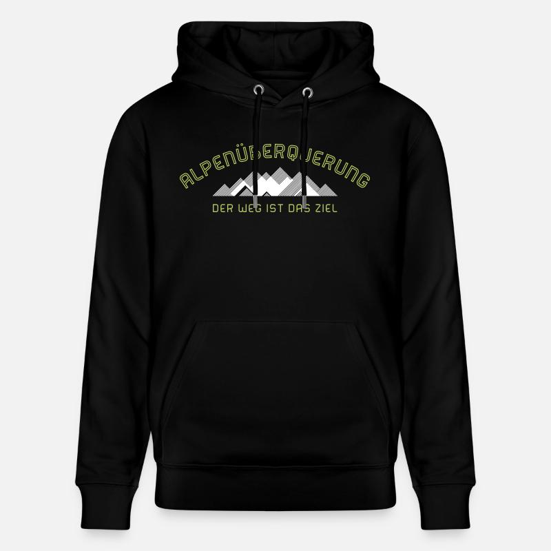 Alpenüberquerung 2C - Stanley/Stella Unisex Bio-Hoodie CRUISER  - Schwarz