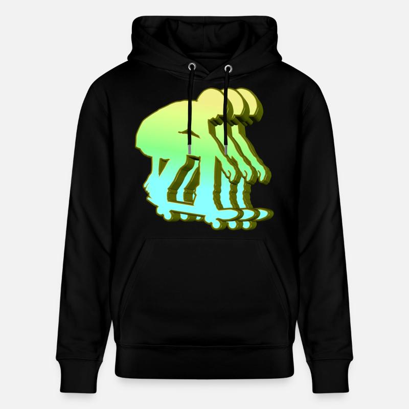 Skateboarder 3D - Sweat à capuche bio CRUISER Stanley/Stella Unisexe - noir