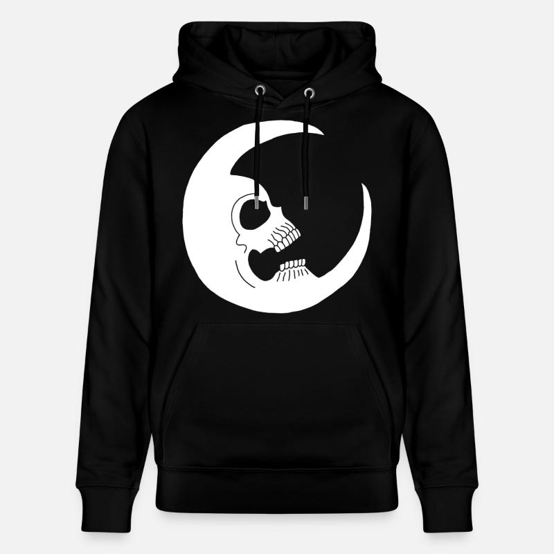 Crâne lunaire - Sweat à capuche bio CRUISER Stanley/Stella Unisexe - noir