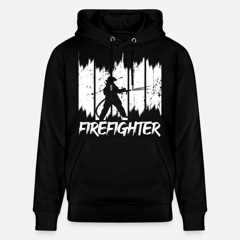 Pompiers - Sweat à capuche bio CRUISER Stanley/Stella Unisexe - noir