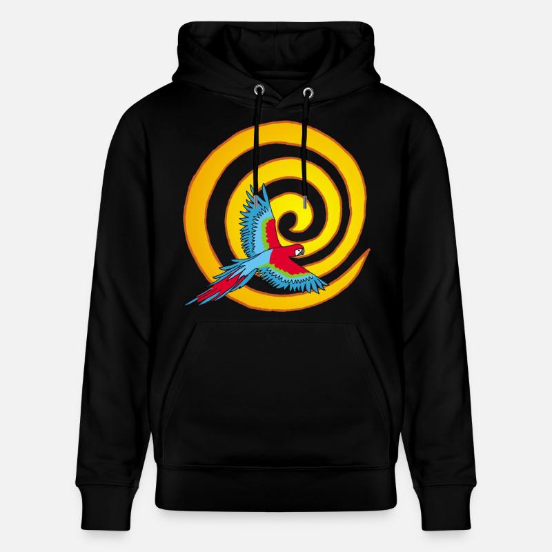 L'oiseau et le soleil - Sweat à capuche bio CRUISER Stanley/Stella Unisexe - noir