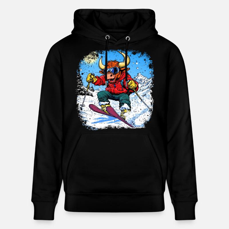 Ski Taurus - Sweat à capuche bio CRUISER Stanley/Stella Unisexe - noir