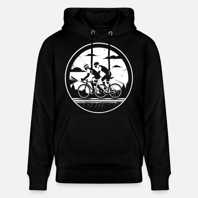 Illustration de cyclisme - Sweat à capuche bio CRUISER Stanley/Stella Unisexe - noir