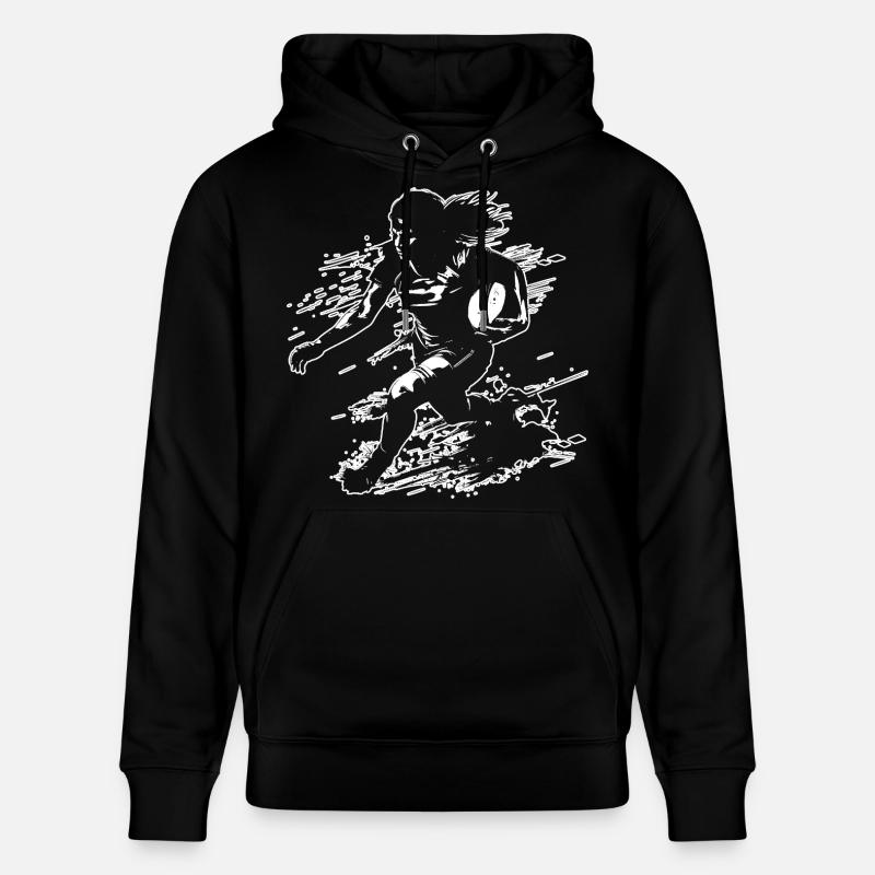 Rugby player - Stanley/Stella CRUISER Unisex Organic Hoodie - black