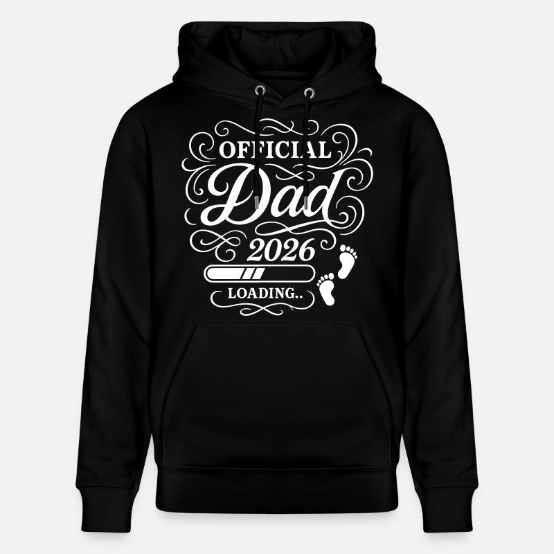 Dad 2026 Papa Loading Vaterschaft - Stanley/Stella Unisex Bio-Hoodie CRUISER  - Schwarz