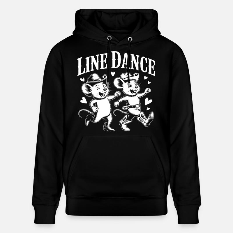 Souris de danse en ligne rétro - Sweat à capuche bio CRUISER Stanley/Stella Unisexe - noir