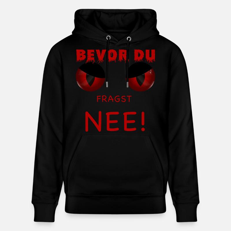 Bevor du fragst - Nee - Stanley/Stella Unisex Bio-Hoodie CRUISER - Schwarz