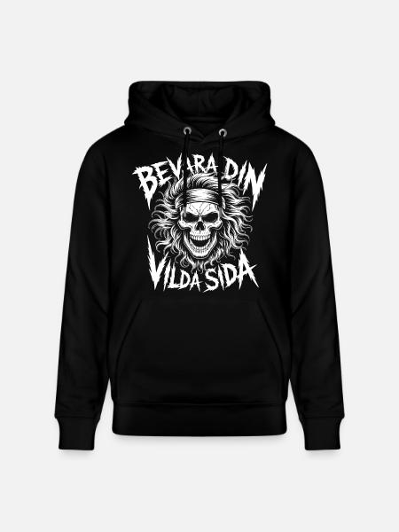 Wild Side Dödskalle - Stanley/Stella CRUISER Unisex Organic Hoodie - black