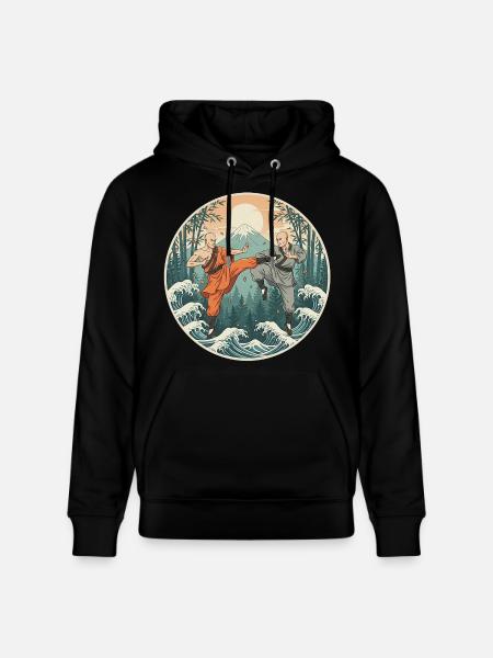 Kung Fu Kampfkunst - Stanley/Stella Unisex Bio-Hoodie CRUISER - Schwarz