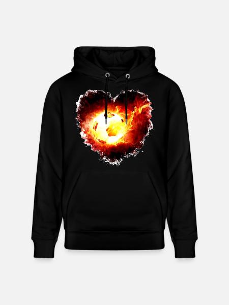 Soccer - Stanley/Stella CRUISER Unisex Organic Hoodie - black