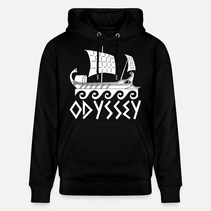 Le voyage d'Ulysse (blanc) - Sweat à capuche bio CRUISER Stanley/Stella Unisexe - noir