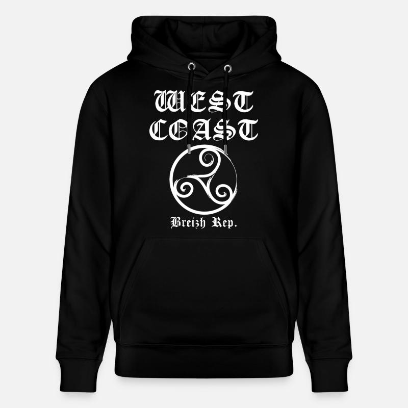 westcoast Breizh blanc - Sweat à capuche bio CRUISER Stanley/Stella Unisexe - noir