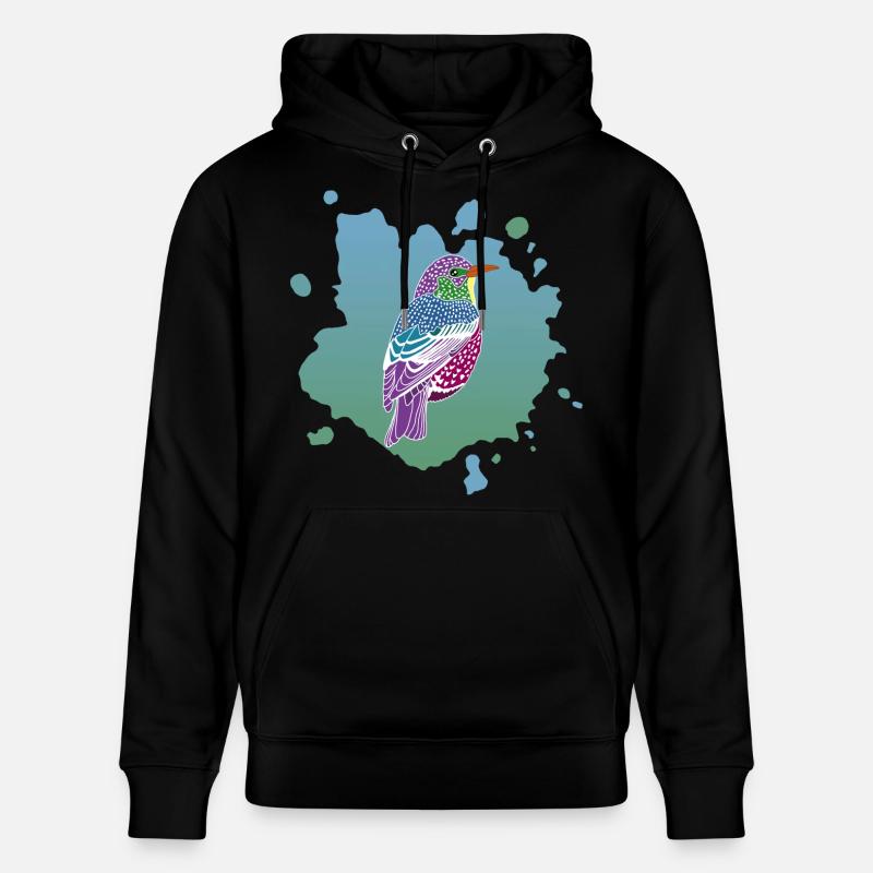 Traum von einem Vogel - Stanley/Stella Unisex Bio-Hoodie CRUISER - Schwarz
