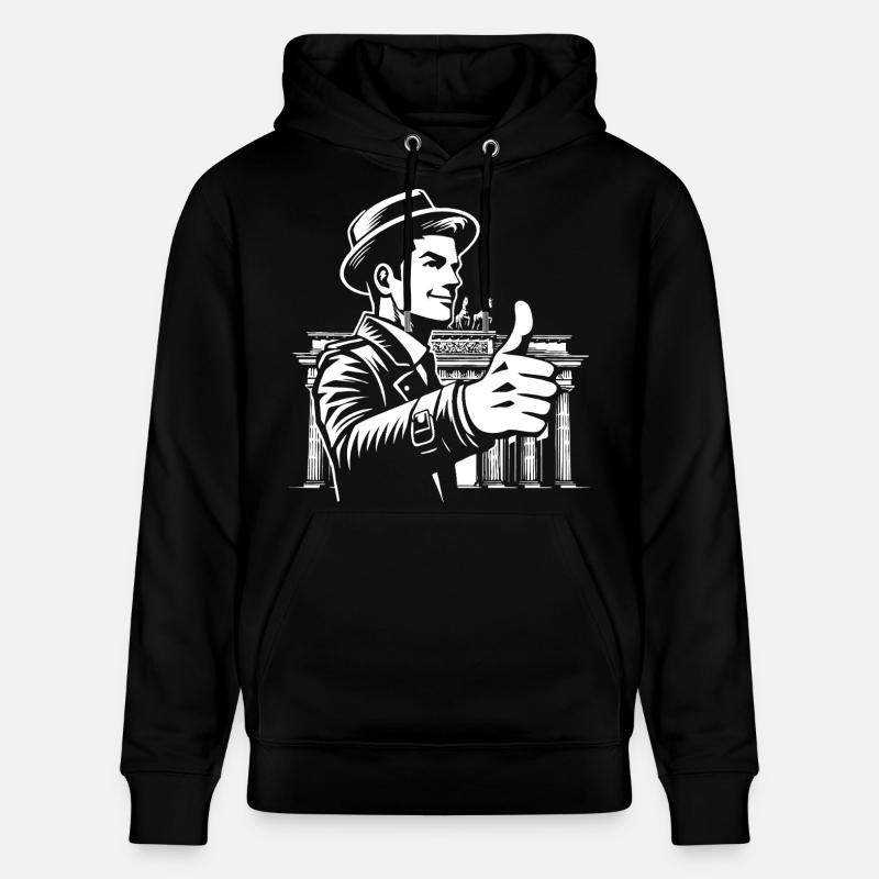 Réunification allemande Design 03 octobre - Sweat à capuche bio CRUISER Stanley/Stella Unisexe - noir