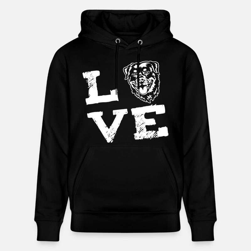 LOVE - Rottweiler - Sweat à capuche bio CRUISER Stanley/Stella Unisexe - noir