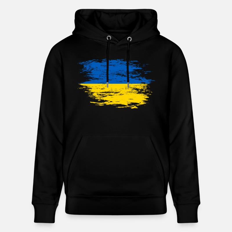 Drapeau ukrainien utilisé - Sweat à capuche bio CRUISER Stanley/Stella Unisexe - noir