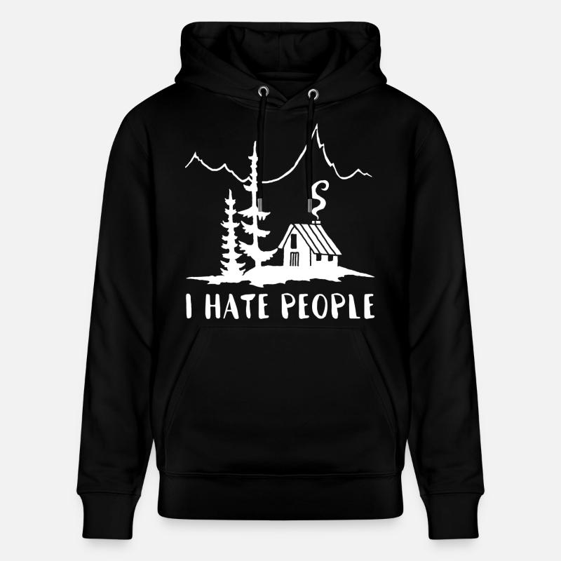 Solitaire (blanc) - Sweat à capuche bio CRUISER Stanley/Stella Unisexe - noir