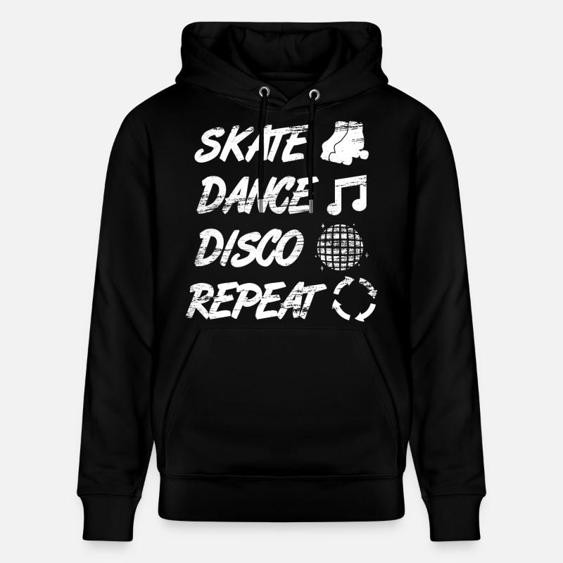 Discothèque de patin à roulettes - Sweat à capuche bio CRUISER Stanley/Stella Unisexe - noir