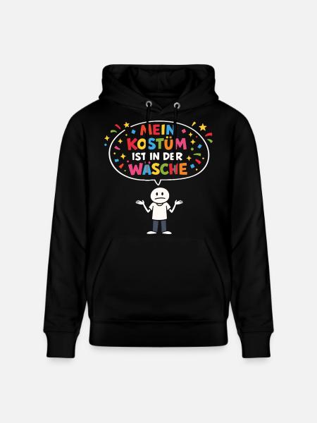 Kostümersatz Karneval Fasching Lustiger Spruch - Stanley/Stella Unisex Bio-Hoodie CRUISER  - Schwarz