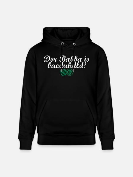 Dor Babba is bäduhdld - Stanley/Stella Unisex Bio-Hoodie CRUISER  - Schwarz