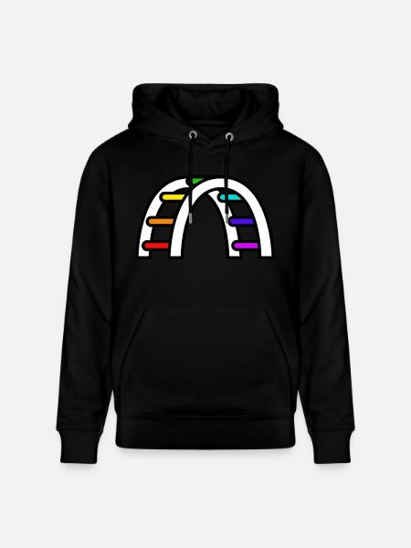LGBTQ Pride Bridge - Stanley/Stella Unisex Bio-Hoodie CRUISER  - Schwarz