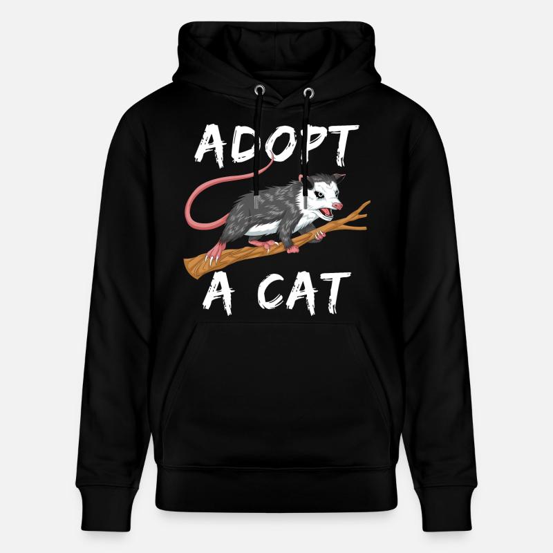 adopter un chat - Sweat à capuche bio CRUISER Stanley/Stella Unisexe - noir