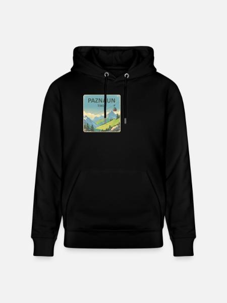Paznaun - Stanley/Stella Unisex Bio-Hoodie CRUISER - Schwarz