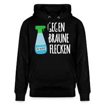Rechtizid - Stanley/Stella Unisex Bio-Hoodie CRUISER  - Schwarz - Vorne - Alina (178cm) & Michal (187cm)