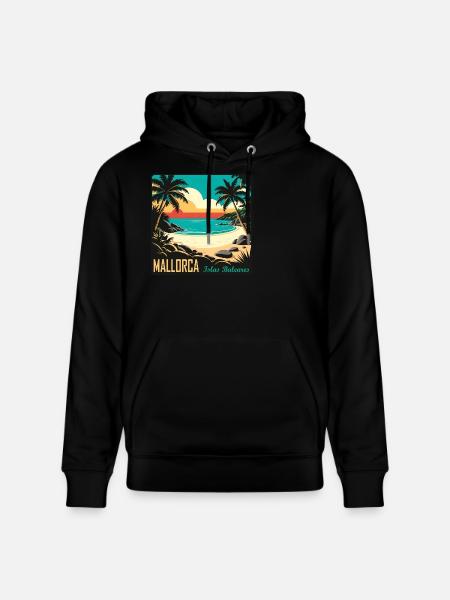 Mallorca Balearen - Stanley/Stella Unisex Bio-Hoodie CRUISER  - Schwarz