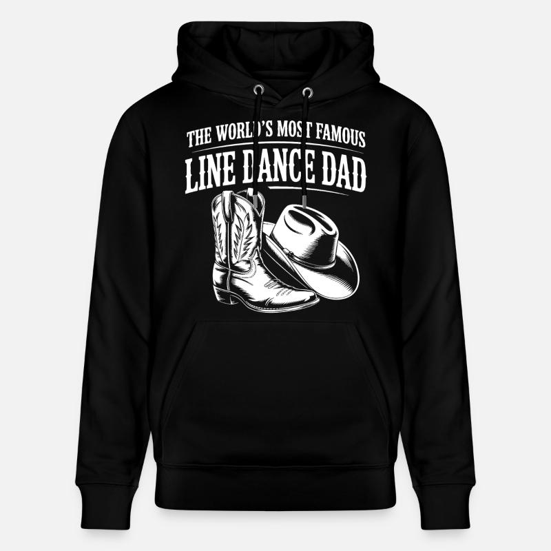 Line Dance Dad Boots & Hat - Stanley/Stella Unisex Bio-Hoodie CRUISER  - Schwarz
