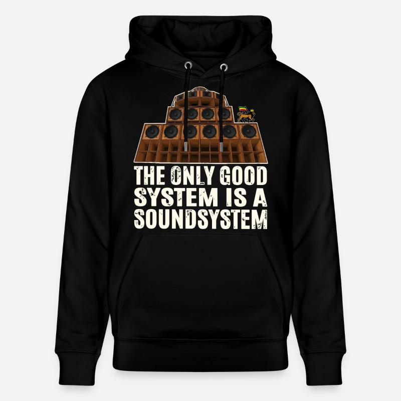 Sound System Reggae - Sweat à capuche bio CRUISER Stanley/Stella Unisexe - noir