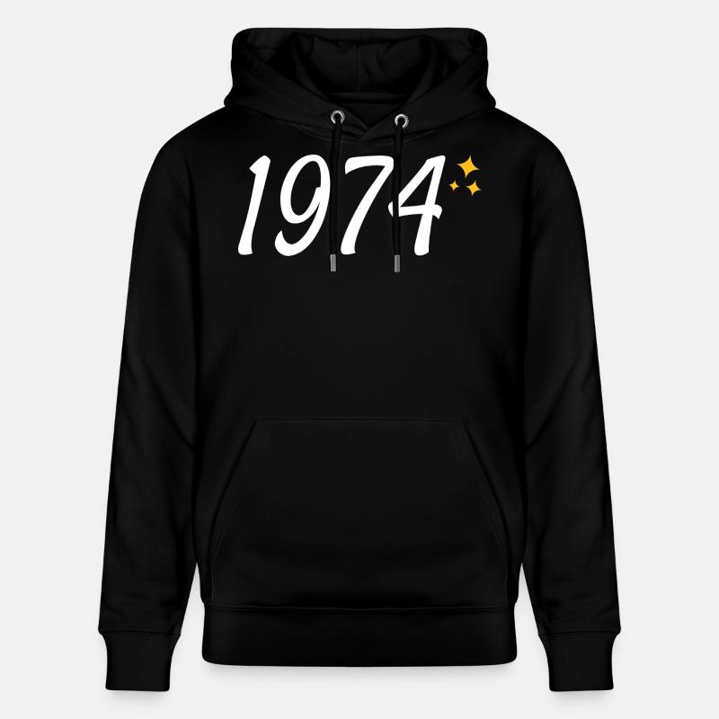 1974 - Sweat à capuche bio CRUISER Stanley/Stella Unisexe - noir