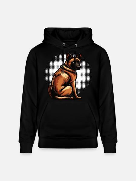 Malinois Belgian Shepherd Malinois Owner - Stanley/Stella CRUISER Unisex Organic Hoodie - black