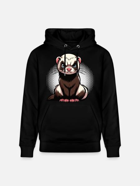 Frettchen Frettchenhalter Frettchenbesitzer - Stanley/Stella Unisex Bio-Hoodie CRUISER  - Schwarz