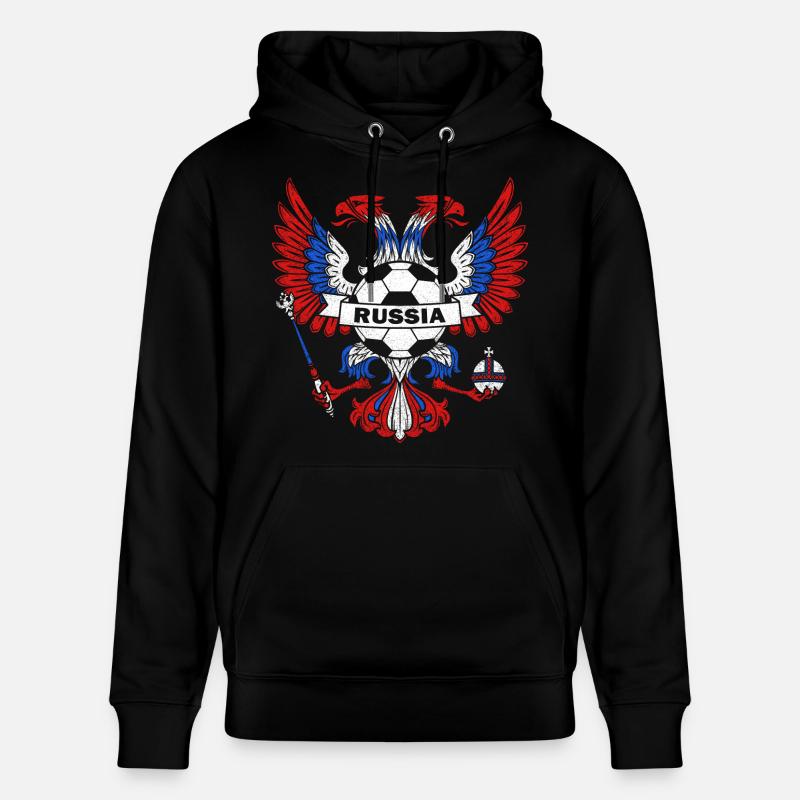 Russie - Sweat à capuche bio CRUISER Stanley/Stella Unisexe - noir