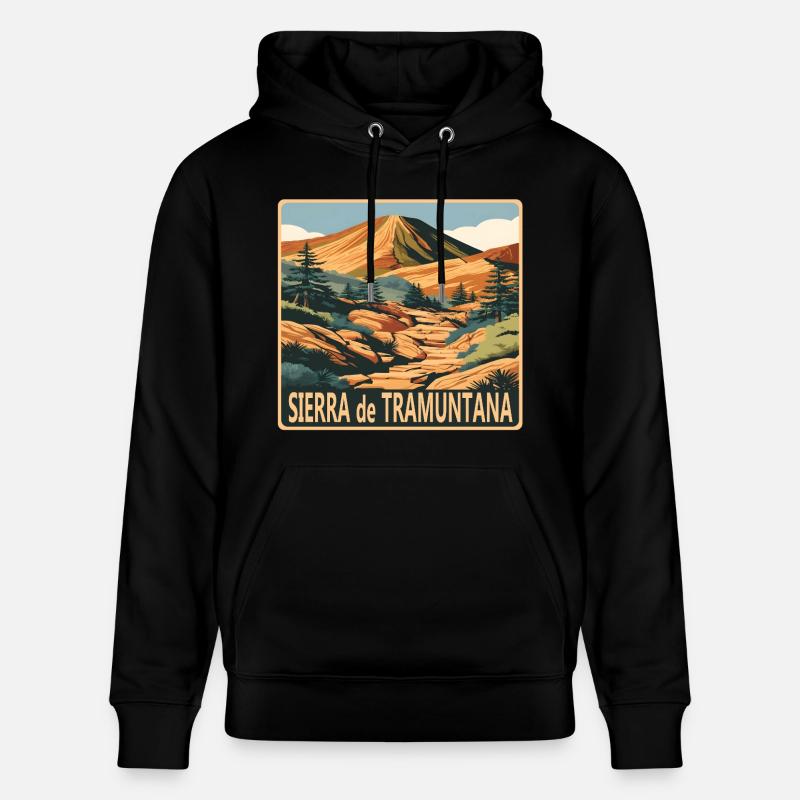 Sierra de Tramuntana - Sweat à capuche bio CRUISER Stanley/Stella Unisexe - noir