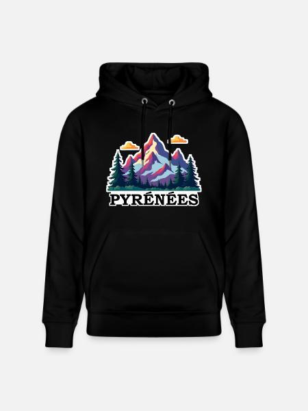 Pyrenaeen Pyrenees - Stanley/Stella CRUISER Unisex Organic Hoodie - black