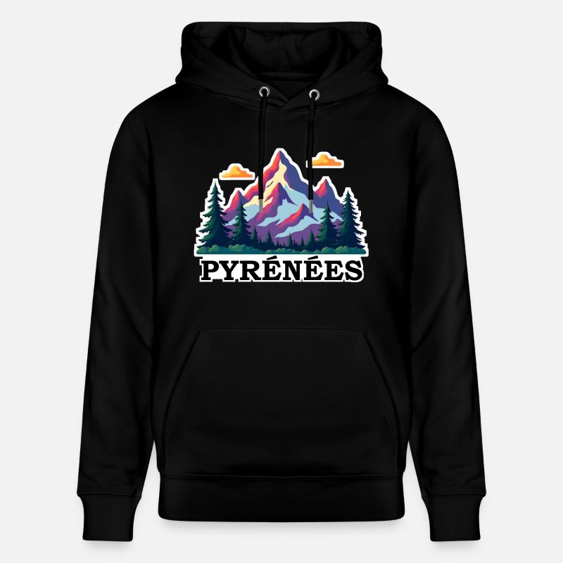 Pyrénées Pyrénées - Sweat à capuche bio CRUISER Stanley/Stella Unisexe - noir