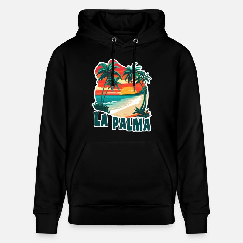 La Palma, îles Canaries - Sweat à capuche bio CRUISER Stanley/Stella Unisexe - noir
