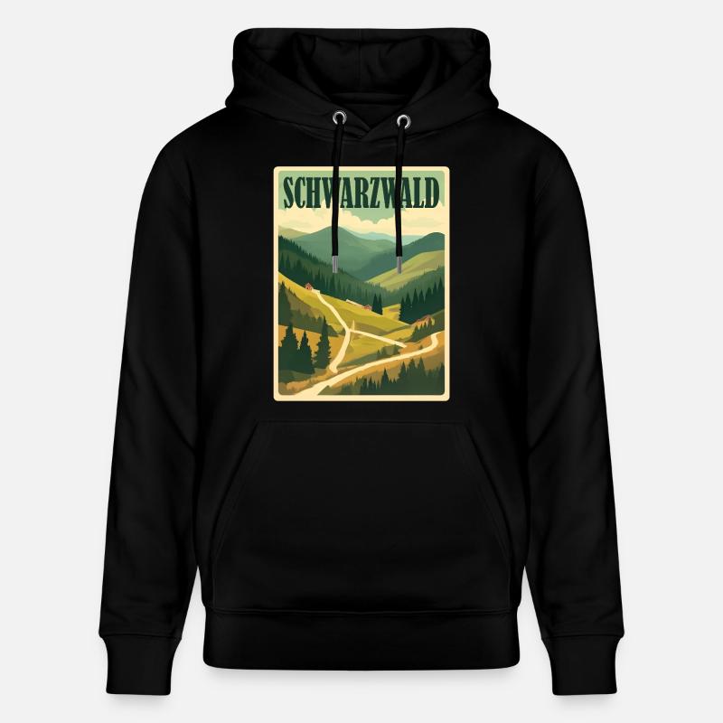 Forêt-Noire - Sweat à capuche bio CRUISER Stanley/Stella Unisexe - noir