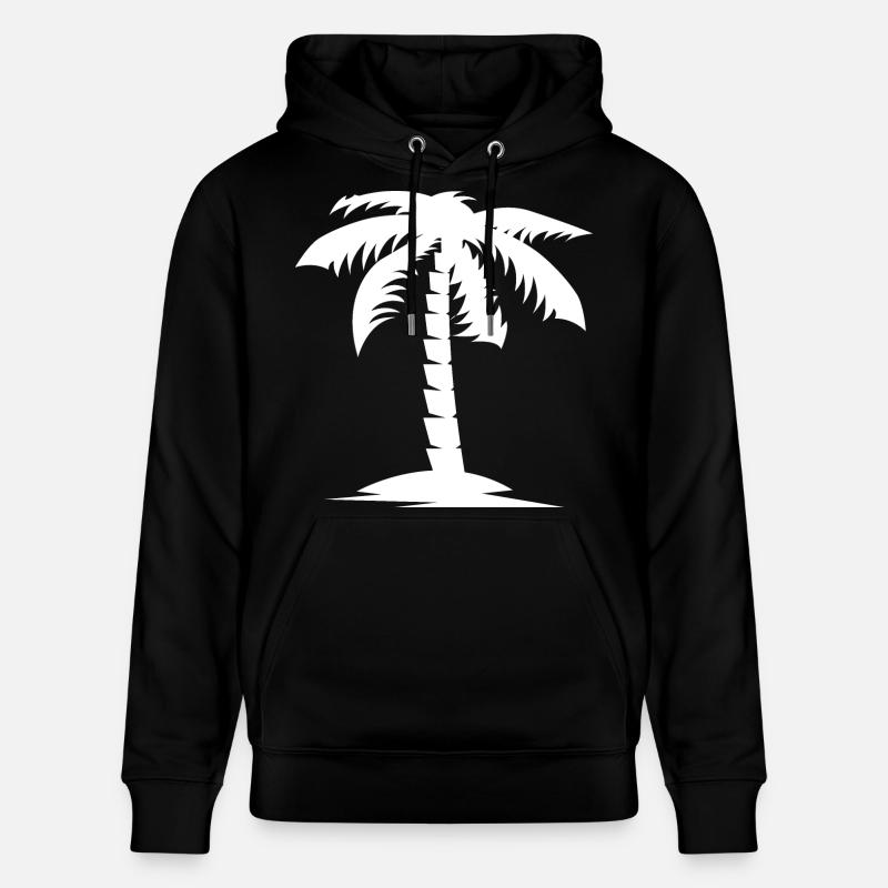 palmier nature vacances icône Logo - Sweat à capuche bio CRUISER Stanley/Stella Unisexe - noir