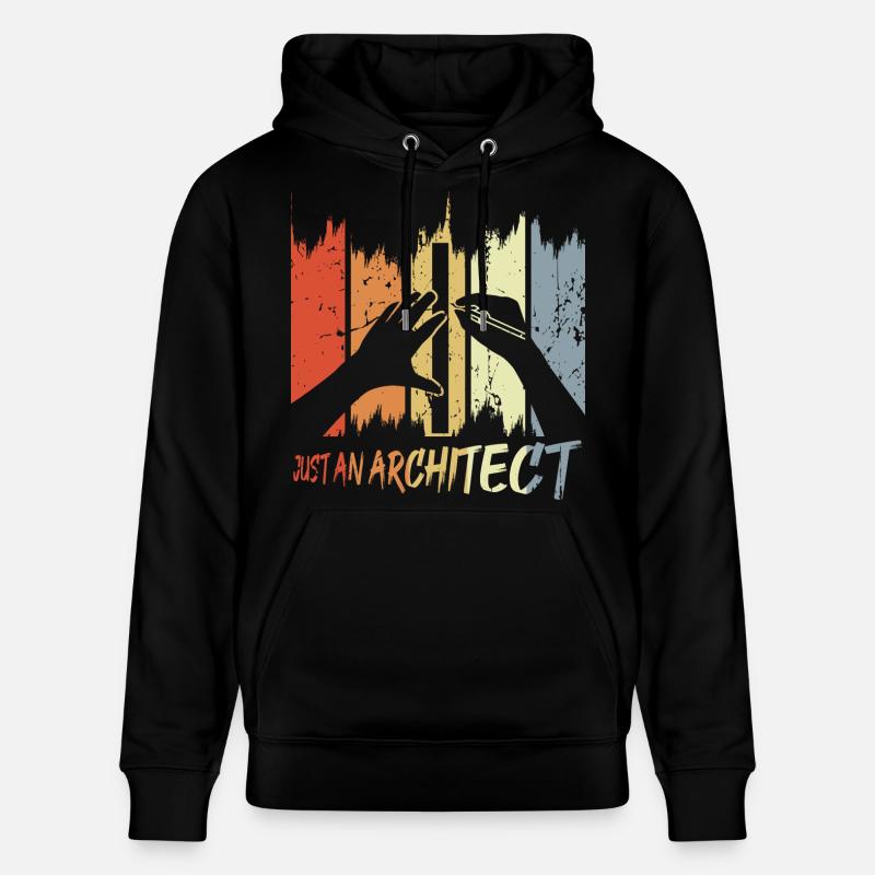 Drôle d’architecte - Sweat à capuche bio CRUISER Stanley/Stella Unisexe - noir