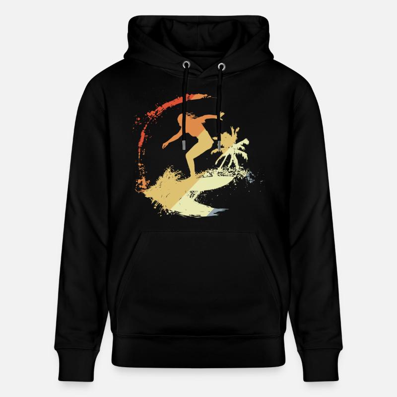 Surfeur des années 80 - Sweat à capuche bio CRUISER Stanley/Stella Unisexe - noir