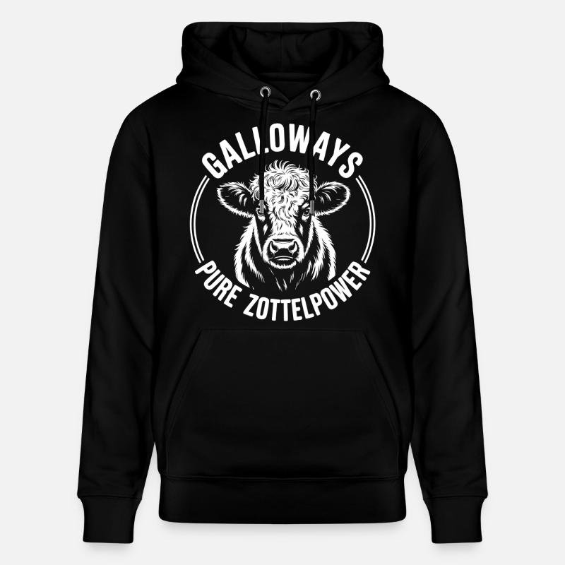 Tête de bœuf de Galloway - Sweat à capuche bio CRUISER Stanley/Stella Unisexe - noir