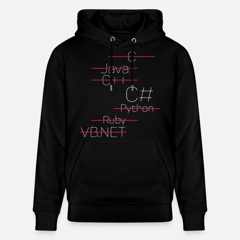 C # - C-Sharp / C Sharp - Sweat à capuche bio CRUISER Stanley/Stella Unisexe - noir