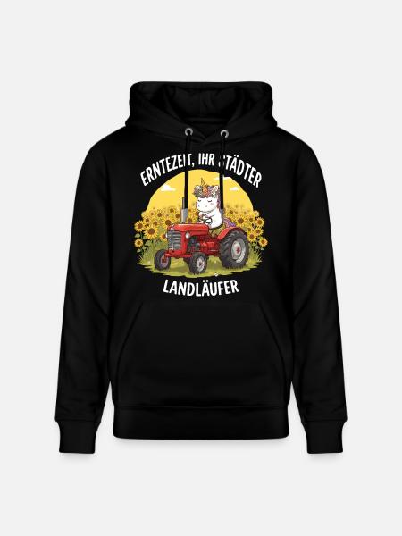 Harvest Time Landläufer - Stanley/Stella CRUISER Unisex Organic Hoodie - black