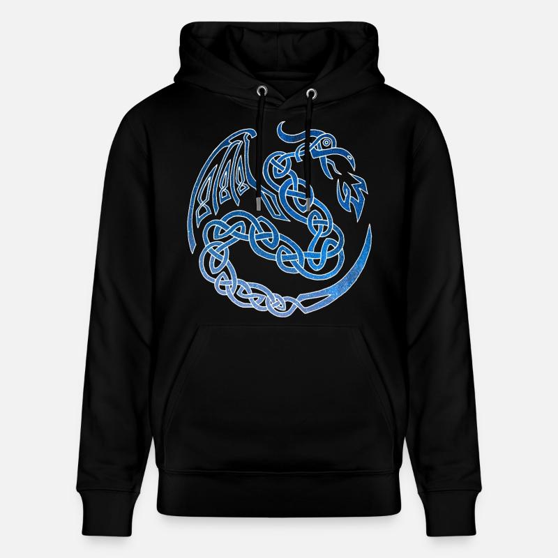 Dragon celte galactique - Sweat à capuche bio CRUISER Stanley/Stella Unisexe - noir