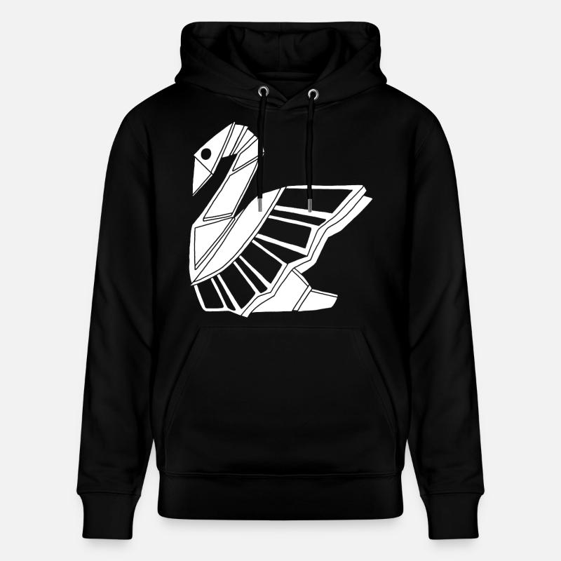 Cygne blanc - Sweat à capuche bio CRUISER Stanley/Stella Unisexe - noir